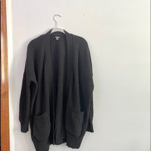 Aerie Gray Oversized Cardigan.